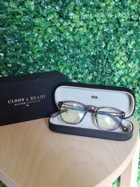 Christopher Cloos x Tom Brady Blue Light Glasses, HERMOSA Grey Tonic, No Bar
